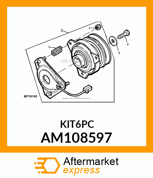 KIT, NUT amp; COIL SPRING AM108597