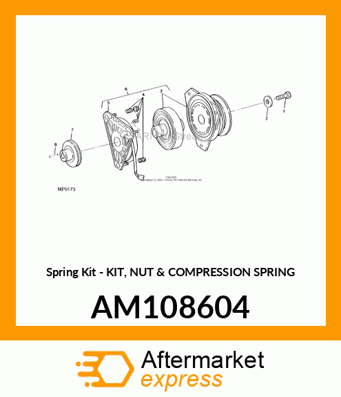 Kit Nut & Compression Spri AM108604