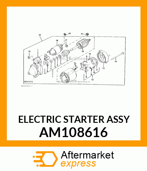ELECTRIC STARTER ASSY AM108616