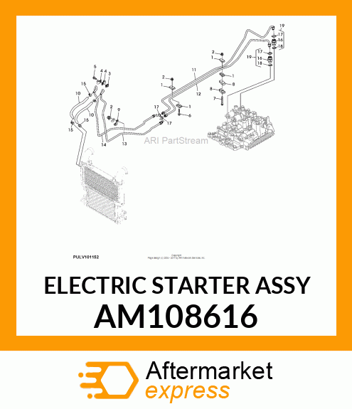 ELECTRIC STARTER ASSY AM108616