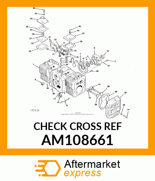 Short Block Assembly - SHORT BLOCK ONAN 20HP AM108661