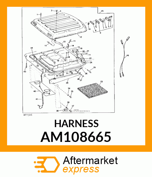 HARNESS, CANOPY ADOPTER, ASSY AM108665