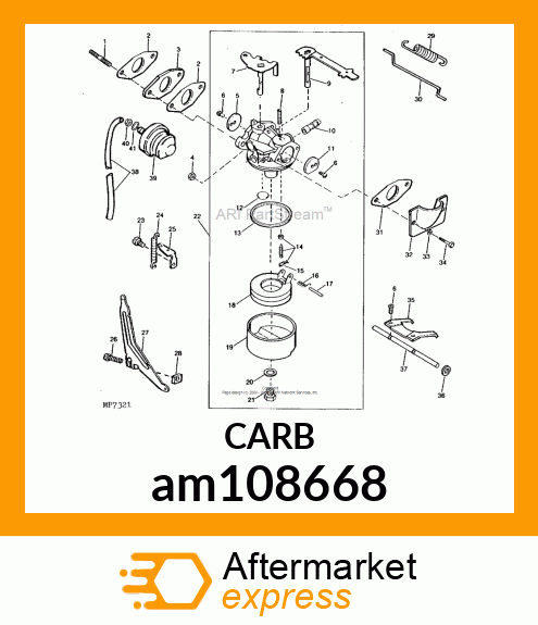 CARBURETOR, TECUMSEH (2CYCL ENGINE) am108668