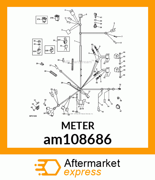 METER, HOUR BACK MTG SPADES am108686