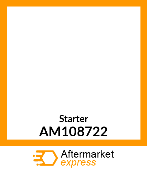 Starter Motor - STARTER AM108722