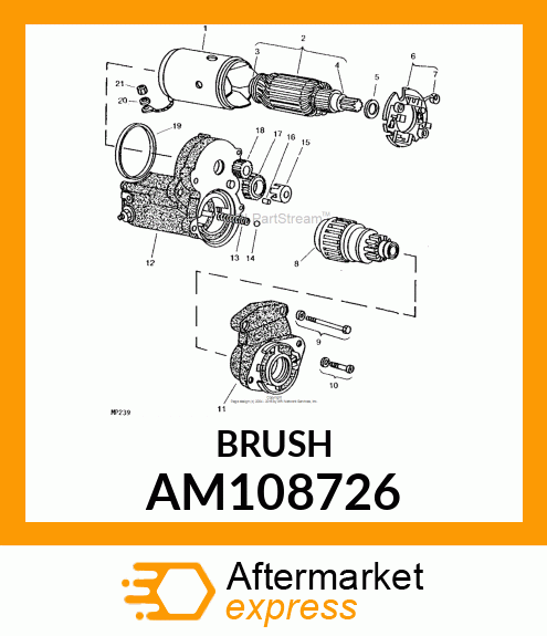 Brush - BRUSH HOLDER ASSY (Part is Obsolete) AM108726