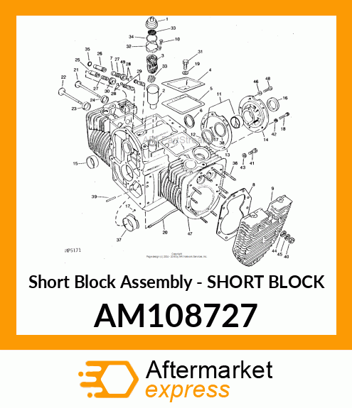 Short Block Assembly - SHORT BLOCK AM108727