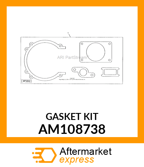 Kit - KIT, GASKET AM108738