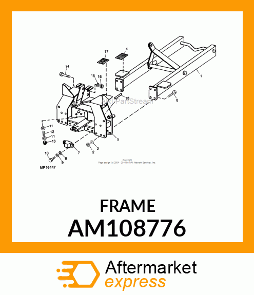 Underframe Weldment AM108776