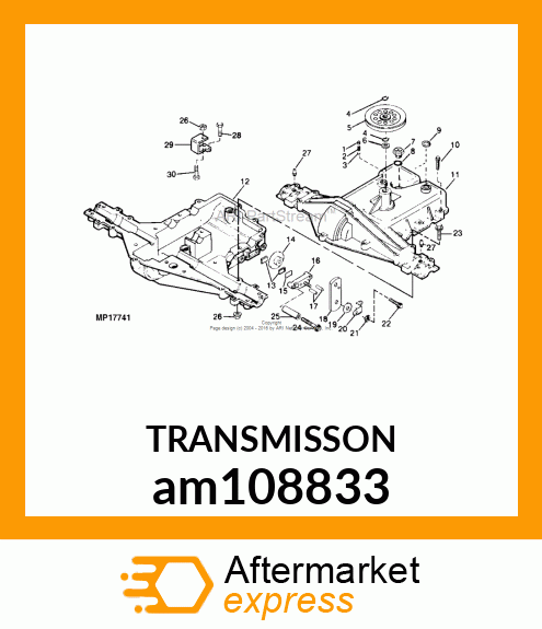 TRANSAXLE, 5 SPEED GEAR am108833