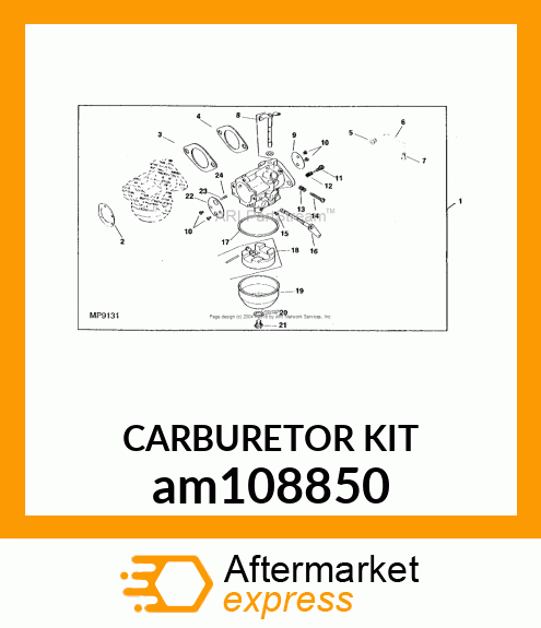 CARBURETOR KIT am108850