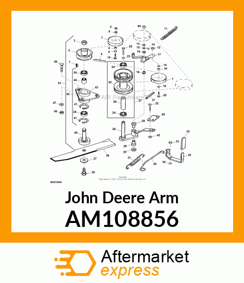 ARM, ARM, WELDED JACKSHEAVE AM108856