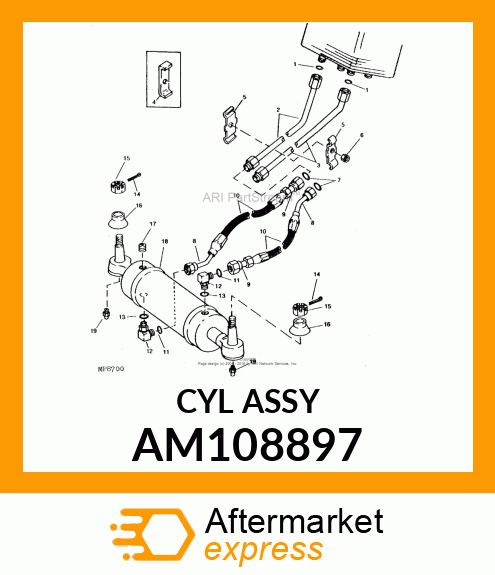 HYDRAULIC CYLINDER, RELEASE PRODUCT AM108897