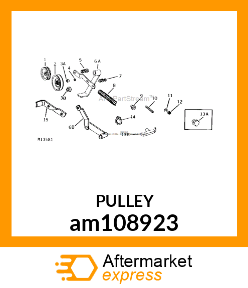 IDLER, RIVETED FLAT W/BEARING am108923