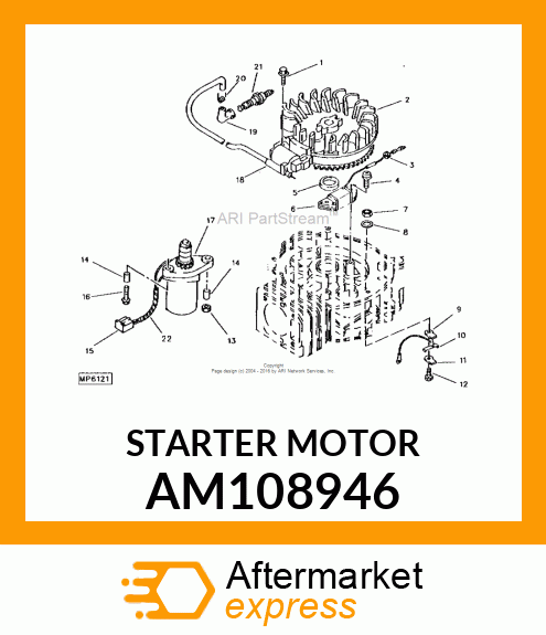 Starter Motor AM108946