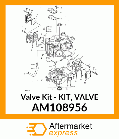 Valve Kit - KIT, VALVE AM108956