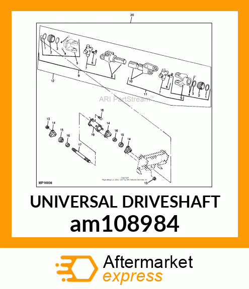 UNIVERSAL DRIVESHAFT am108984