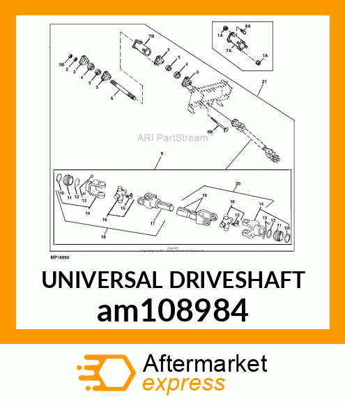 UNIVERSAL DRIVESHAFT am108984