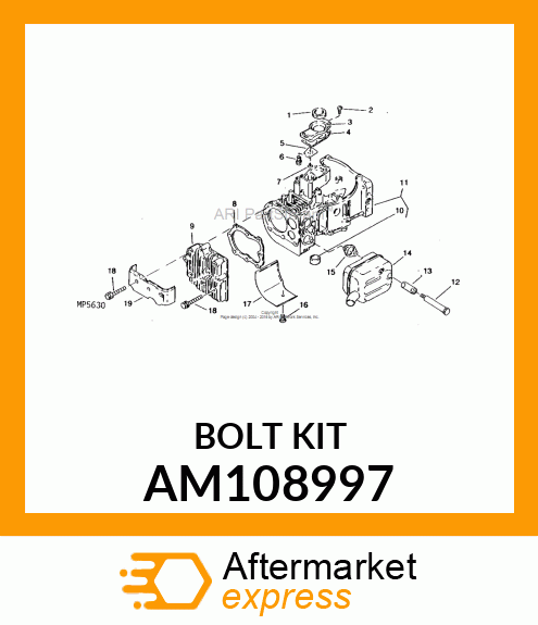 Kit - KIT, BOLT AND WASHER AM108997