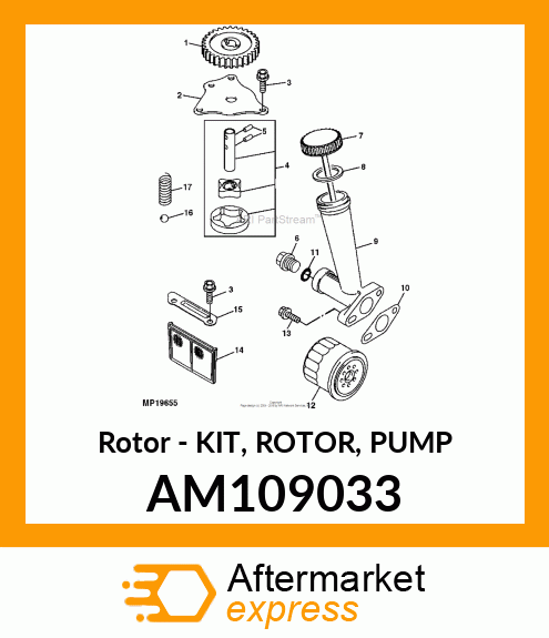 Rotor - KIT, ROTOR, PUMP AM109033