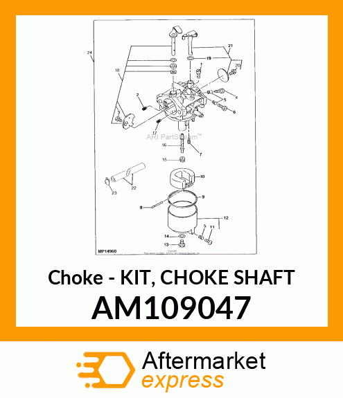 Kit Choke Shaft AM109047