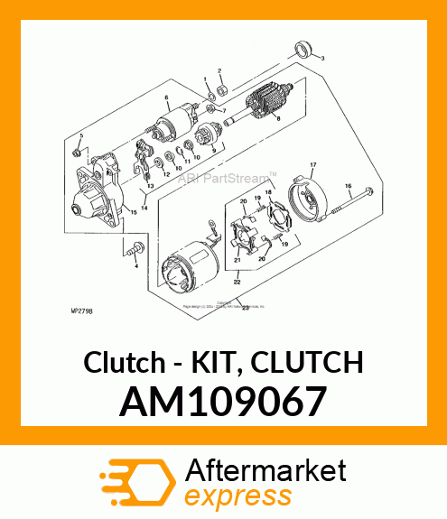 Clutch - KIT, CLUTCH AM109067