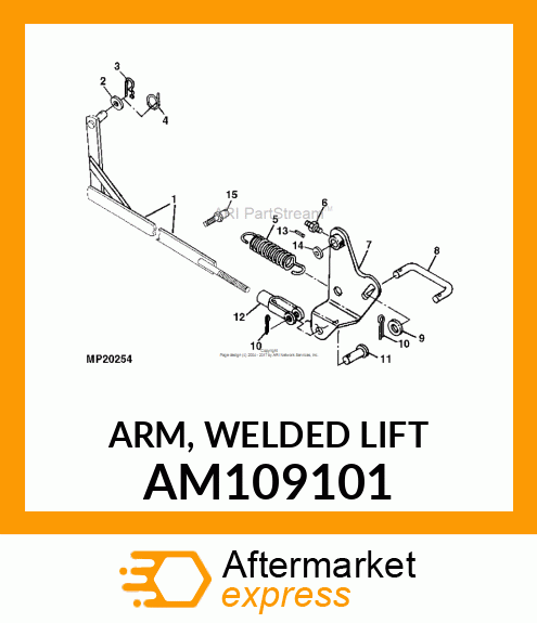 ARM, WELDED LIFT AM109101
