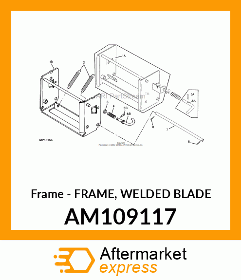 Frame - FRAME, WELDED BLADE AM109117