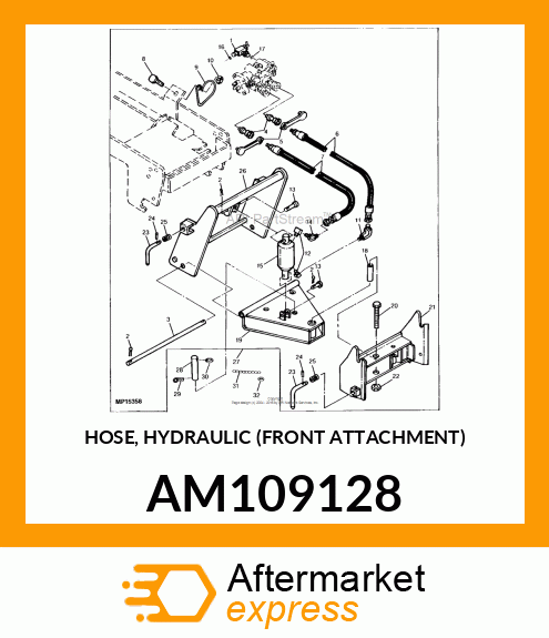 HOSE, HYDRAULIC (FRONT ATTACHMENT) AM109128