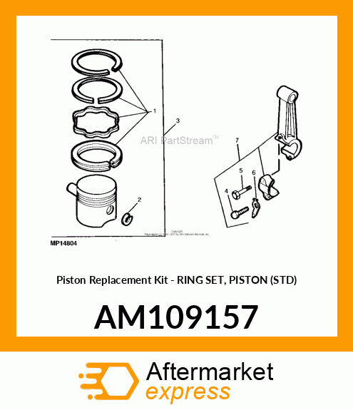 Piston Replacement Kit AM109157