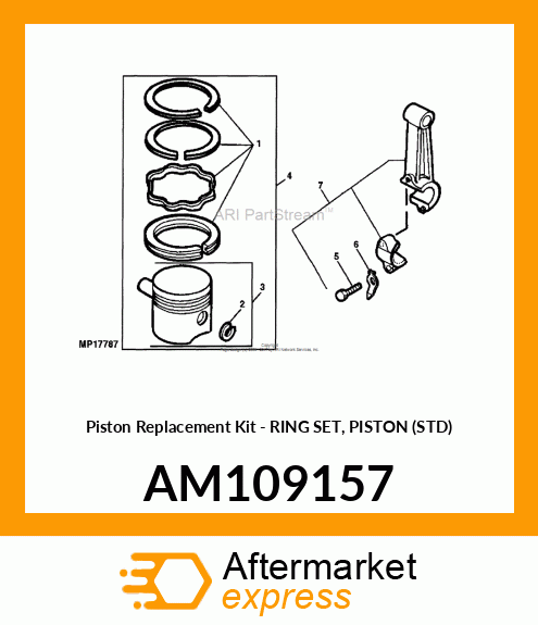 Piston Replacement Kit AM109157