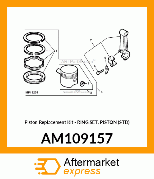 Piston Replacement Kit AM109157