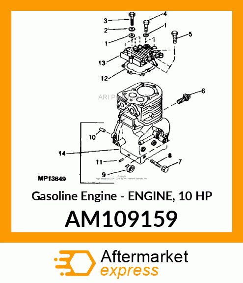 Gasoline Engine - ENGINE, 10 HP AM109159