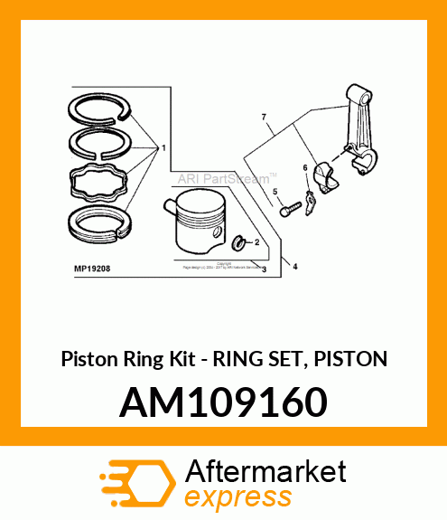 Piston Ring Kit AM109160