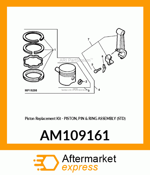 Piston Replacement Kit AM109161