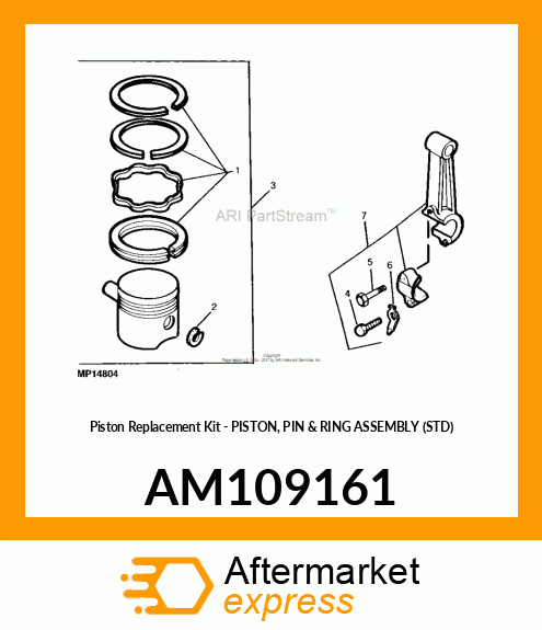 Piston Replacement Kit AM109161