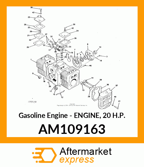 Gasoline Engine - ENGINE, 20 H.P. AM109163