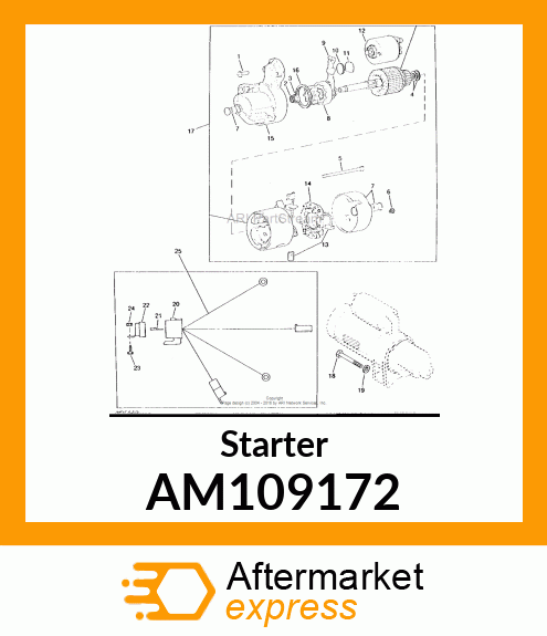 Starter Motor AM109172
