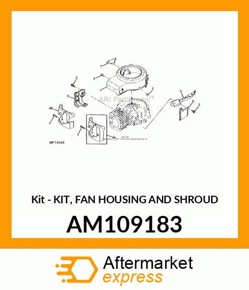 Kit - KIT, FAN HOUSING AND SHROUD AM109183