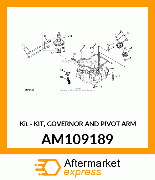 Kit - KIT, GOVERNOR AND PIVOT ARM AM109189