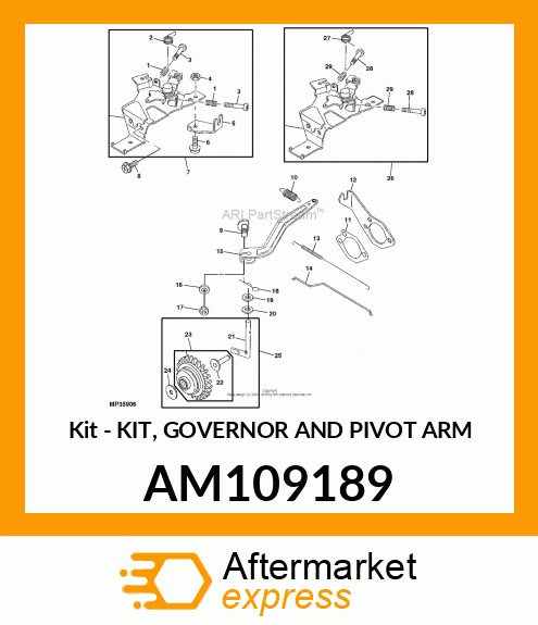 Kit - KIT, GOVERNOR AND PIVOT ARM AM109189