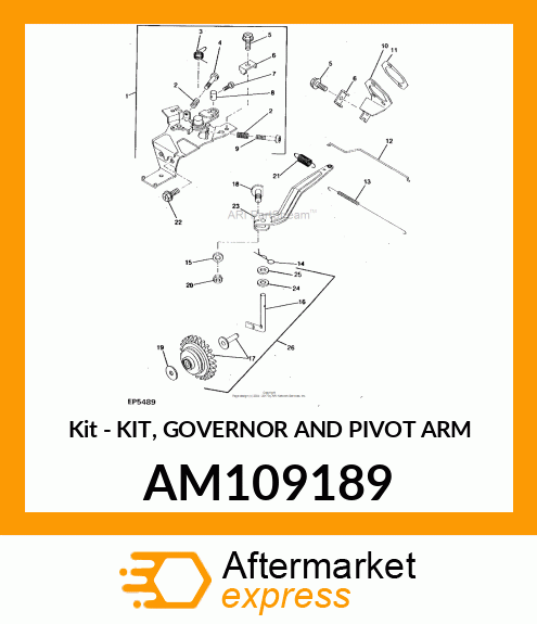 Kit - KIT, GOVERNOR AND PIVOT ARM AM109189