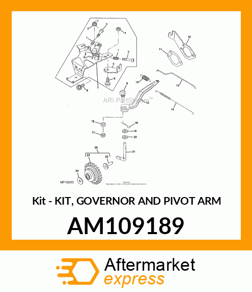 Kit - KIT, GOVERNOR AND PIVOT ARM AM109189