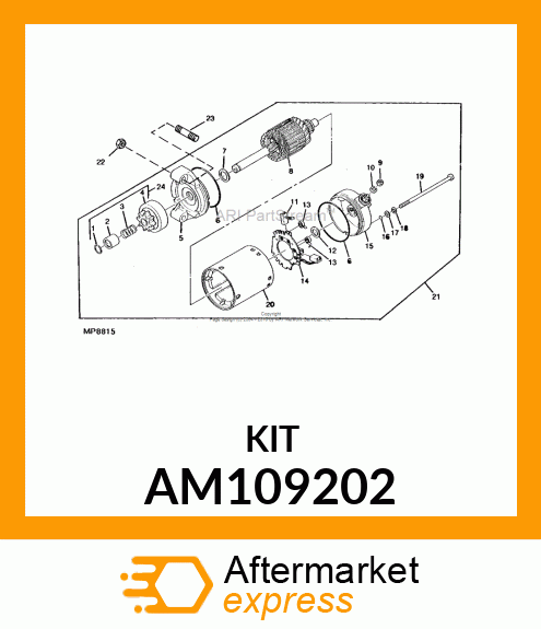 Cover Kit - KIT, BRUSH HOLDER & COVER AM109202