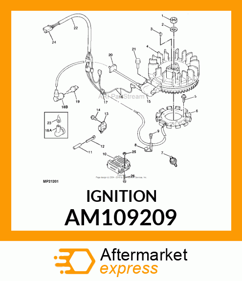 COIL, IGNITION AM109209