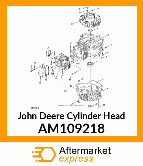 HEAD, CYLINDER, COMP. AM109218