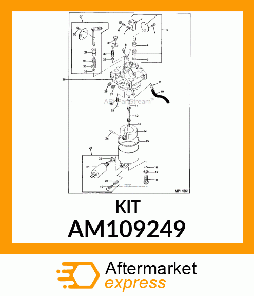 Kit - KIT, CARBURETOR GASKET AM109249