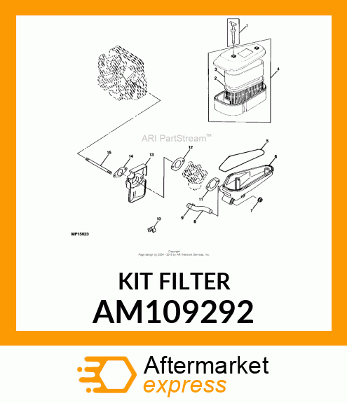 KIT, AIR FILTER ASSY AM109292