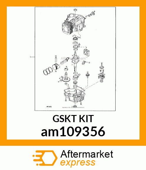 KIT, ENGINE GASKET am109356