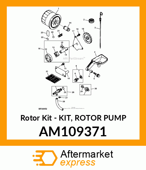 Rotor Kit AM109371